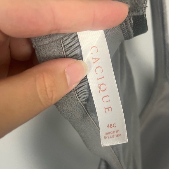 Cacique grey lace boost plunge 46C bra - Picture 7 of 10